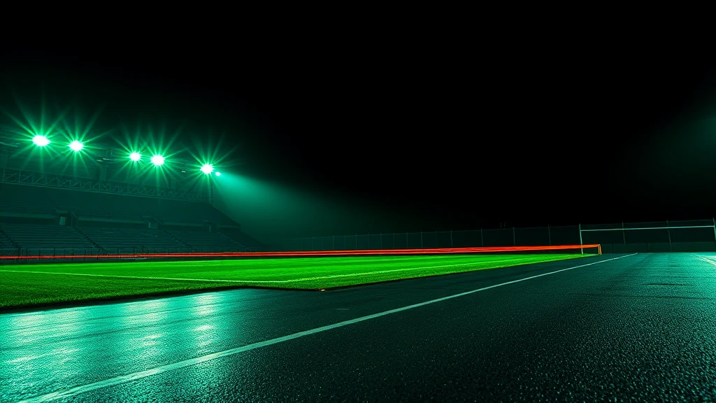 Light streaks racing across wet tarmac