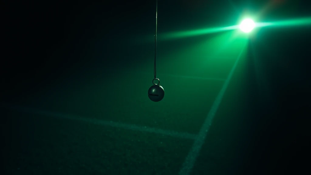 A steel referee whistle swinging on its cord