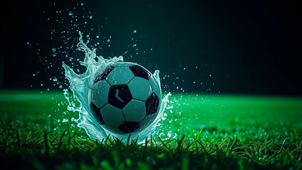 A ball tearing through a sheet of water